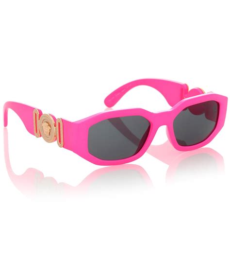 versace pink mirror medusa sunglasses|Versace Medusa sunglasses men's.